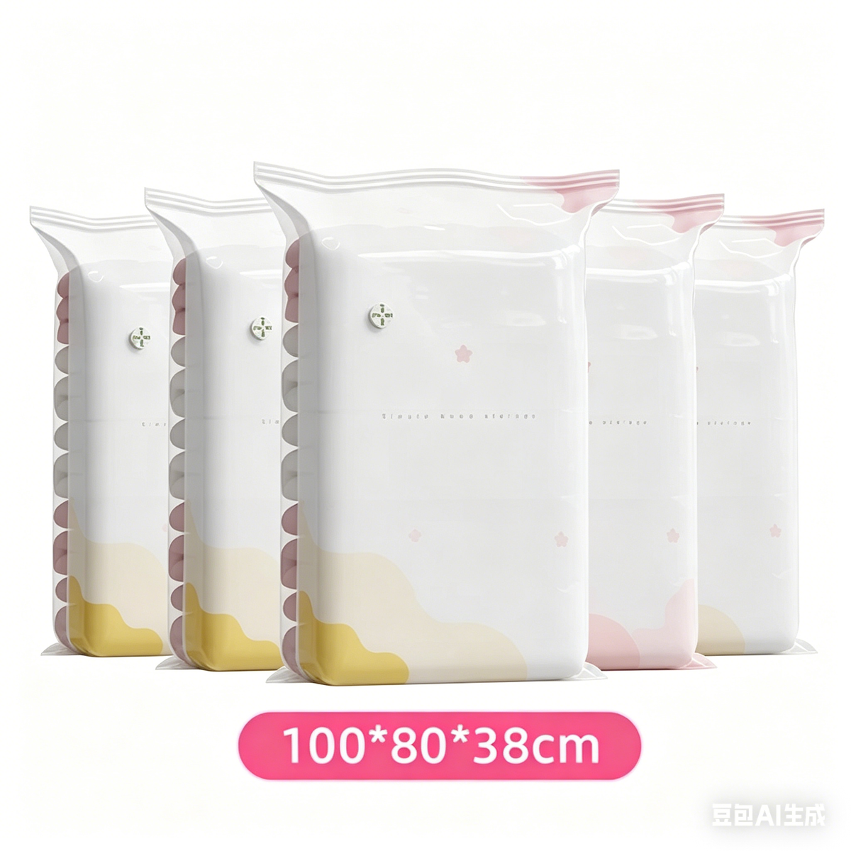 Press-to-Compress Storage Bags
