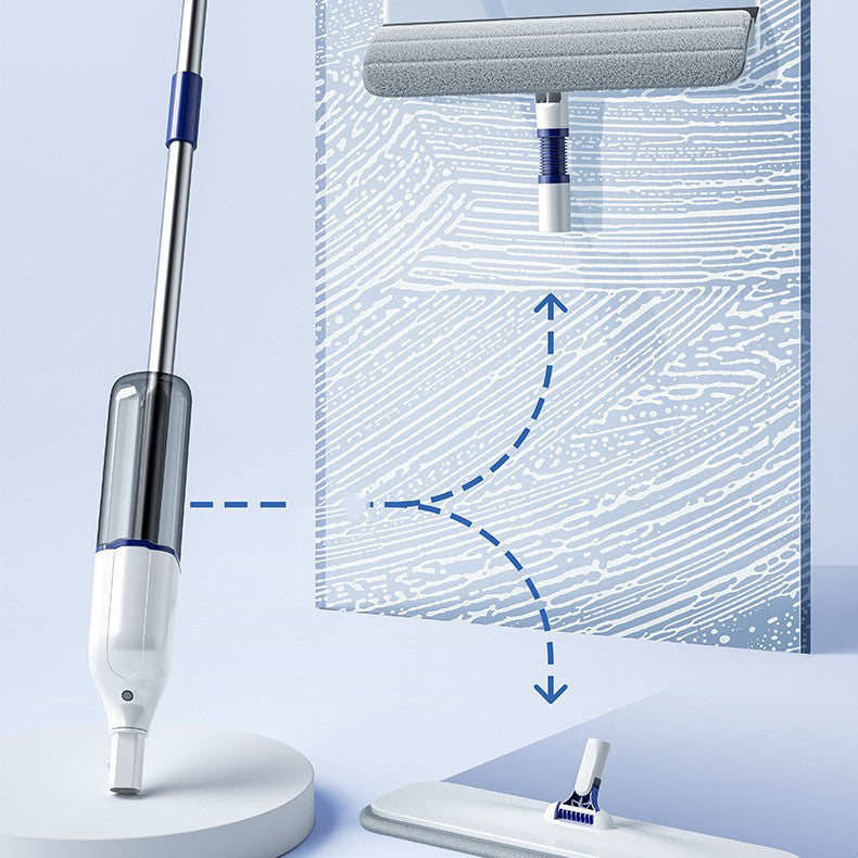 New 3-in-1 spray window cleaner, environmentally friendly and durable, microfiber scraper suction cup