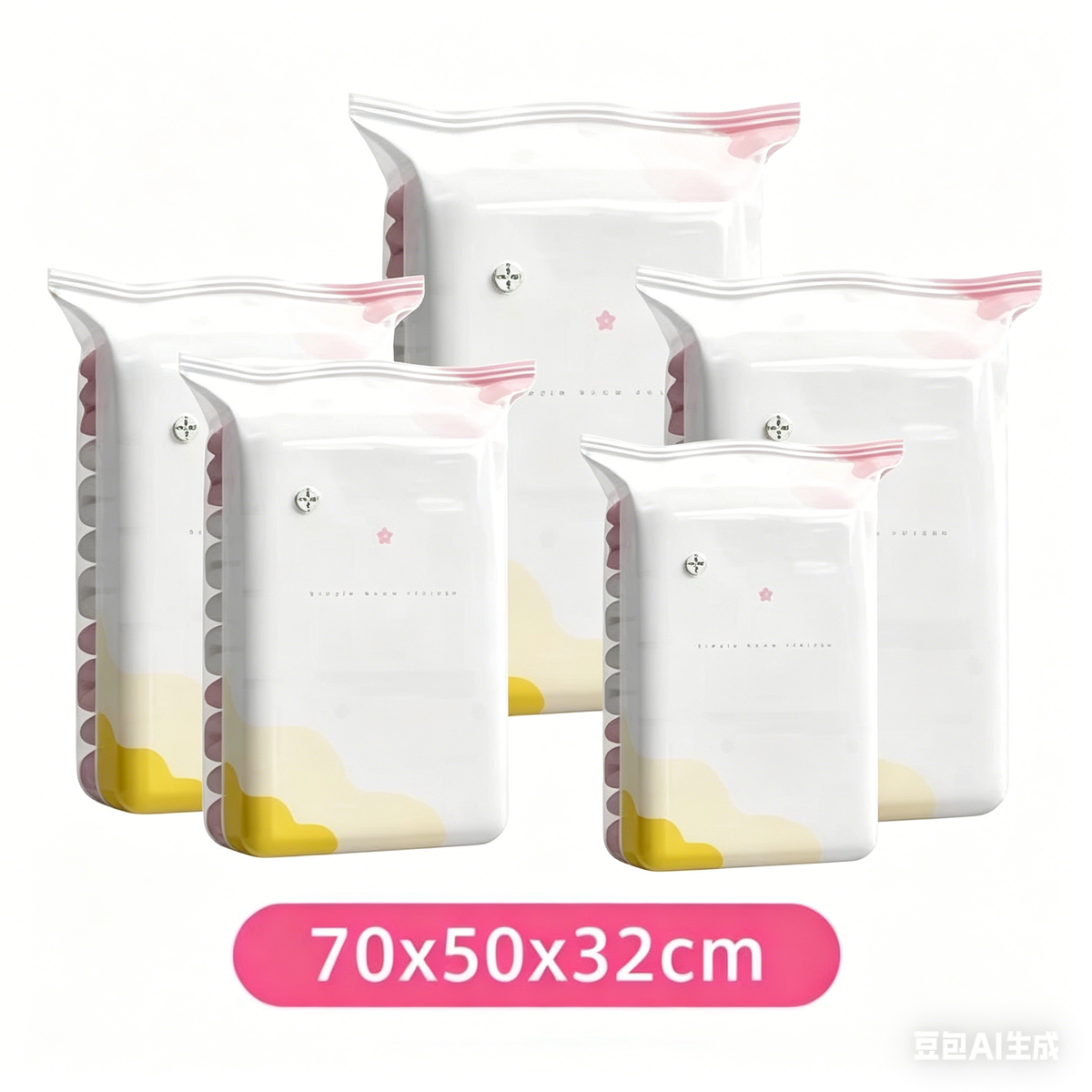 Press-to-Compress Storage Bags