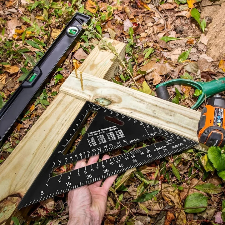 Carpenter's Speed Square Set— Cut Flawlessly Every Time and Own Your Projects with Confidence