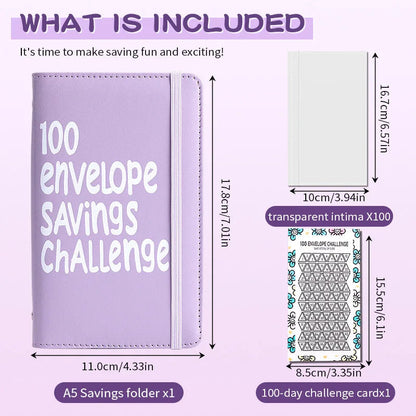 ⏰Final 4 Hours 70% OFF🎁100 Envelope Savings Challenge Book✉️💸