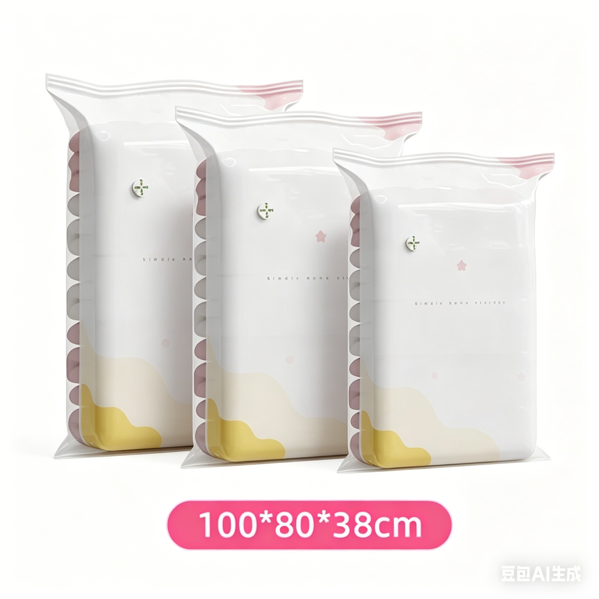 Press-to-Compress Storage Bags