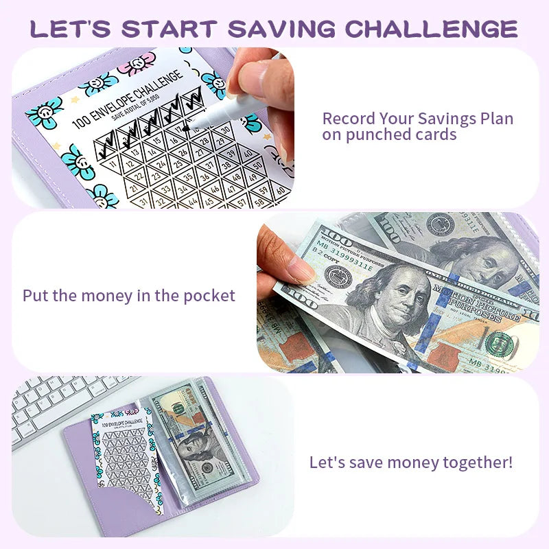 ⏰Final 4 Hours 70% OFF🎁100 Envelope Savings Challenge Book✉️💸