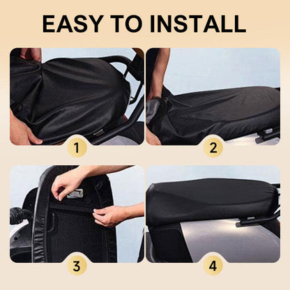 🔥Buy 1 Get  1🔥🛵💧 Waterproof Artificial Leather Seat Cover for Electric Moped - Stylish Protection Buy More Get More Ride with Confidence