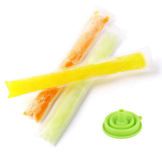 Disposable Ice Pop Bags — Food-Grade Pouches for Homemade Popsicles