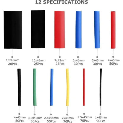 📢 LAST DAY! 60% OFF NOW! 🔥 Heat Shrink Tubing Kit – 580 PCS with Case, 3:1 Ratio & Waterproof Sealing 🛠️📦