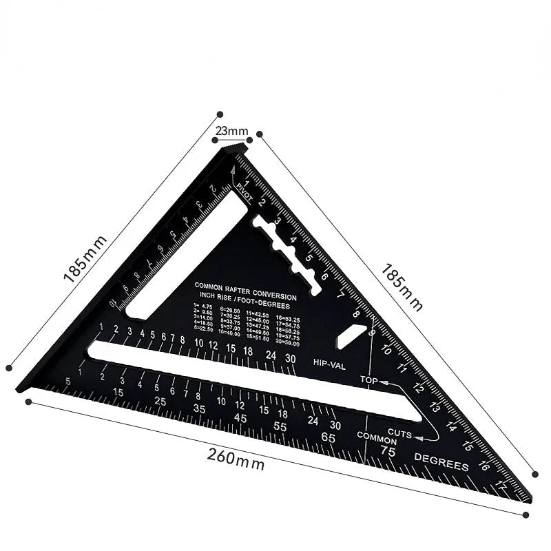 Carpenter's Speed Square Set— Cut Flawlessly Every Time and Own Your Projects with Confidence