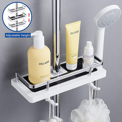 🎅Christmas Sale 50% OFF!!🎁Bathroom Pole Shower Storage Rack Holder🔥