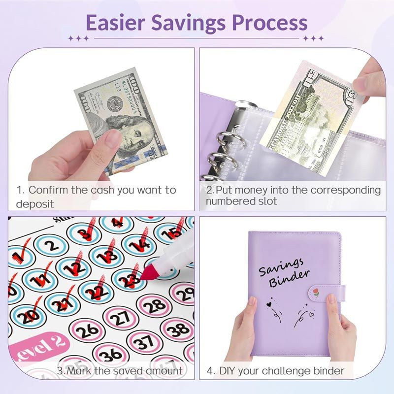 ⏰Final 4 Hours 70% OFF🎁100 Envelope Savings Challenge Book✉️💸