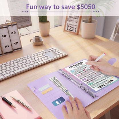 ⏰Final 4 Hours 70% OFF🎁100 Envelope Savings Challenge Book✉️💸