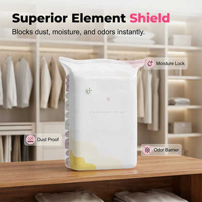 Press-to-Compress Storage Bags