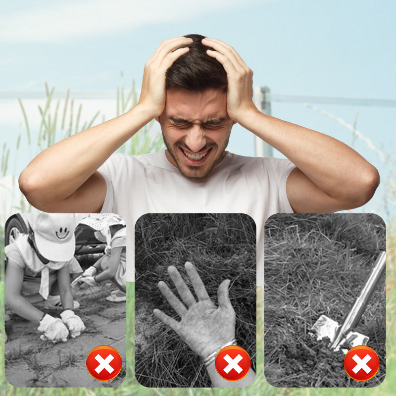 Multifunctional Garden Weeding Forks with Wooden Handle
