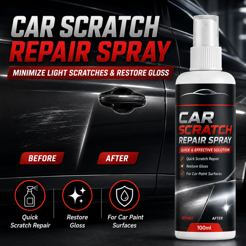 🥳2026 HOT SALE🥳💞50K+ SOLD!🚗✨  Universal Car Scratch Repair Spray – Erases light scratches, swirl marks & scuffs fast. No body shop needed – restore your car’s gloss in minutes! 🛡️💨