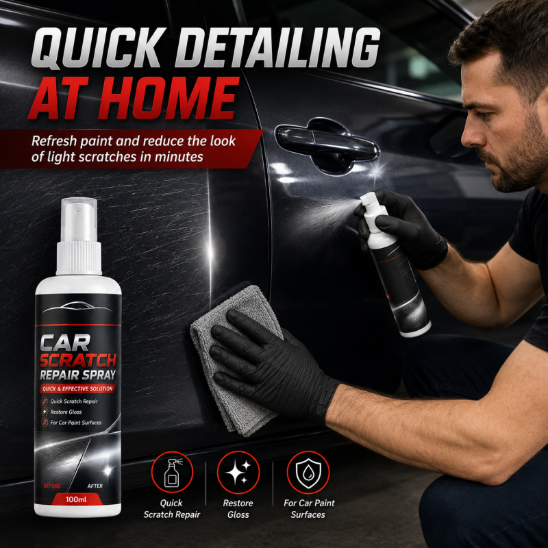 🥳2026 HOT SALE🥳💞50K+ SOLD!🚗✨  Universal Car Scratch Repair Spray – Erases light scratches, swirl marks & scuffs fast. No body shop needed – restore your car’s gloss in minutes! 🛡️💨